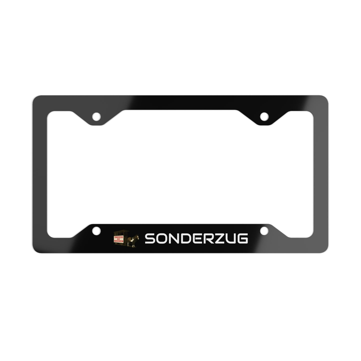 Sonderzug Metal License Plate Frame